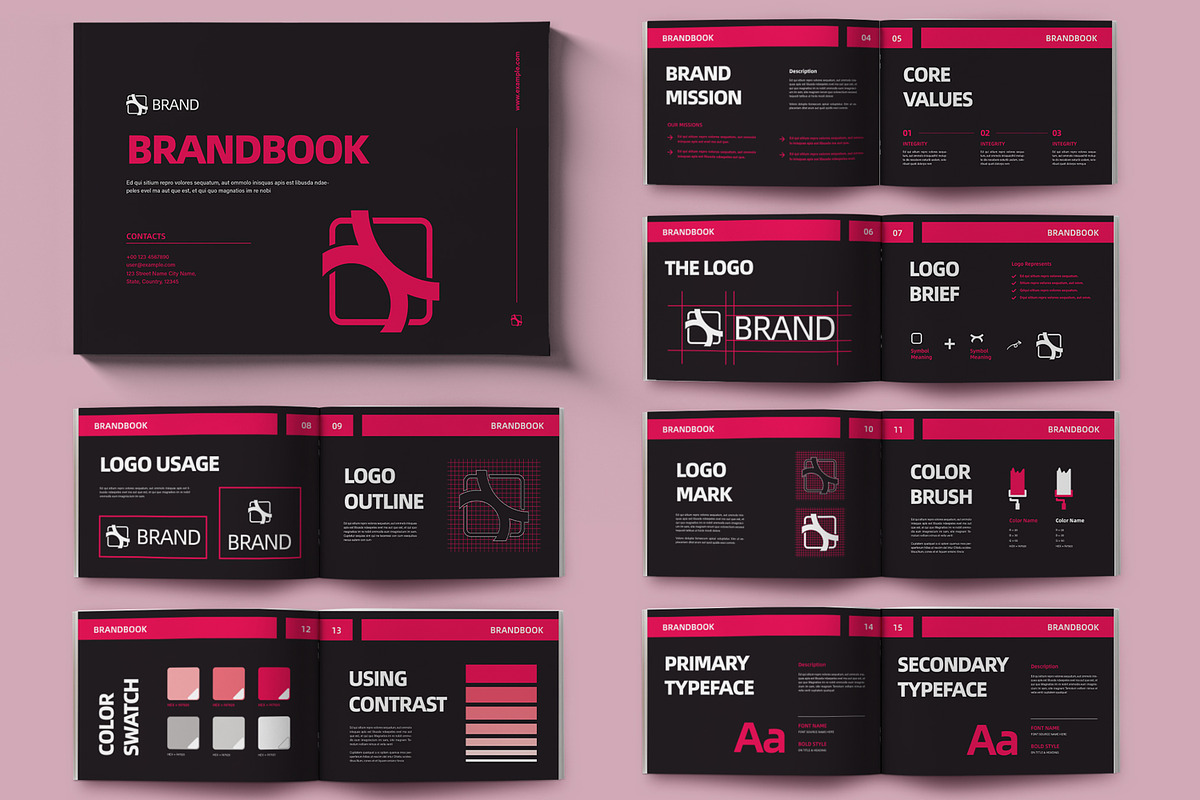 Brandbook Layout, a Brochure Template by ContestDesign (Photo 1 of 3)