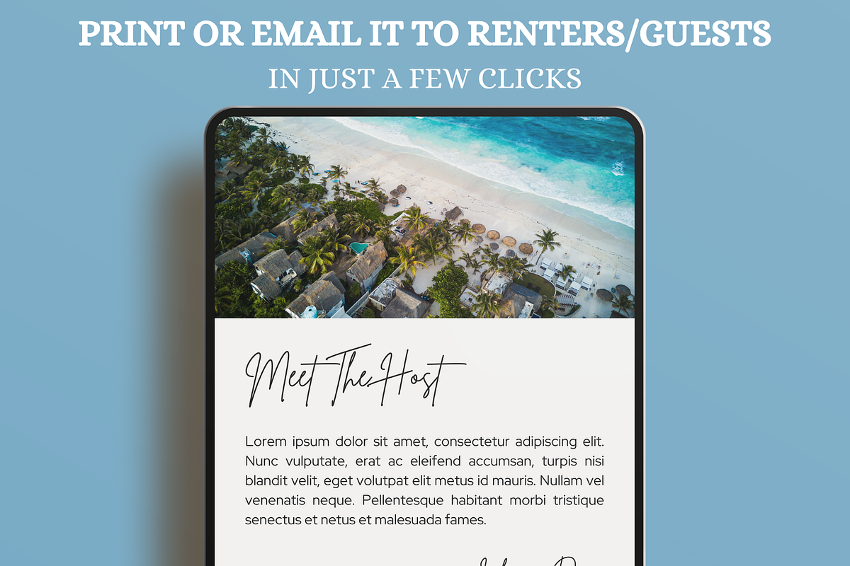 Airbnb Welcome Book Template, a Magazine Template by LWPRESETS (Photo 7 of 9)