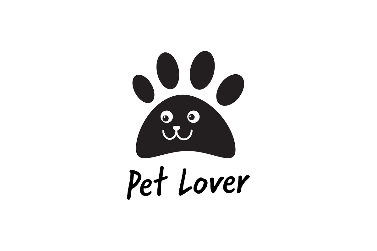Pet Lover Cute Smiling Paw, a Branding & Logo Template by Saba Vector (Photo 2 of 3)