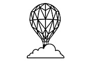 Hot Air Balloon Silhouette Bundle, an Object Illustration by Gaye Art (Thumbnail 10 of 31)
