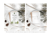Winter Minimalist Invitation Mockups, an Invitation Template by My Lovely Stock (Thumbnail 2 of 8)