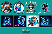 100 Retro Vintage Hockey Skull PNG, an Illustration by Sofia's Fashion (Thumbnail 4 of 11)