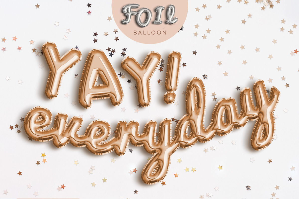 Foil Balloon Text Effect, a Layer Style Add-On by Evlogiev Studio (Photo 13 of 13)