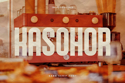 Kasohor - Sans Serif Display Font, a Sans Serif Font by Hello Muh