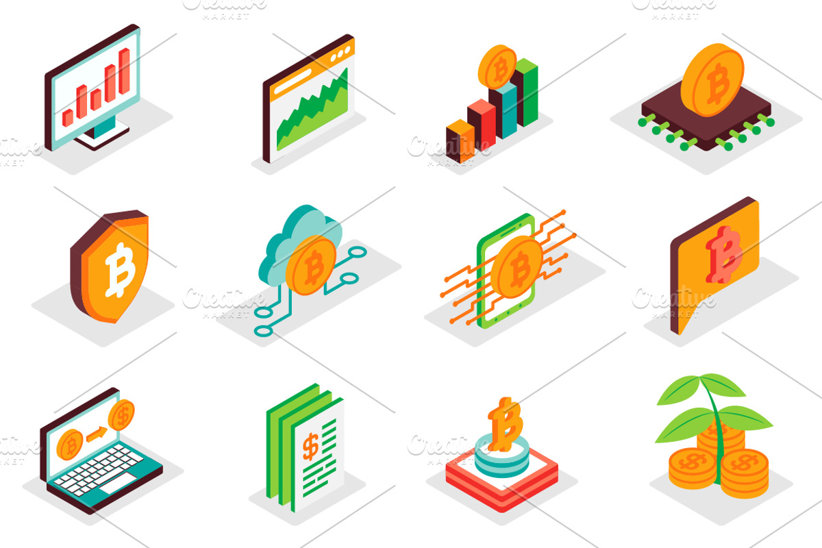 Isometric Icons Pack, a Duotone Icon by alexdndz (Photo 2 of 15)