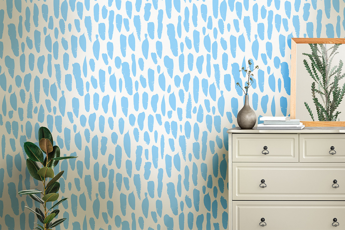 Blue Painted Texture, a Pattern Graphic by MalyskaStudio (Photo 14 of 15)
