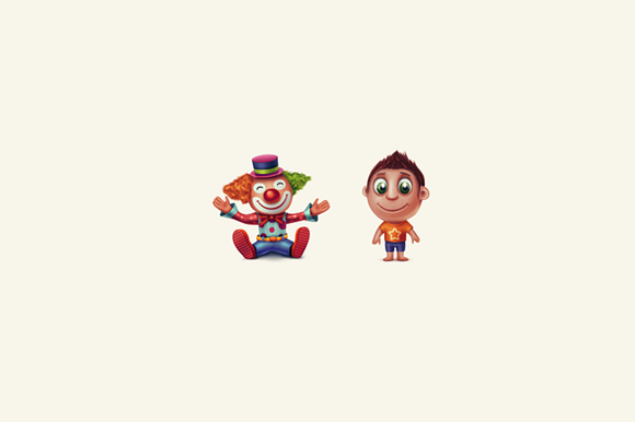 Clown And Child Icon