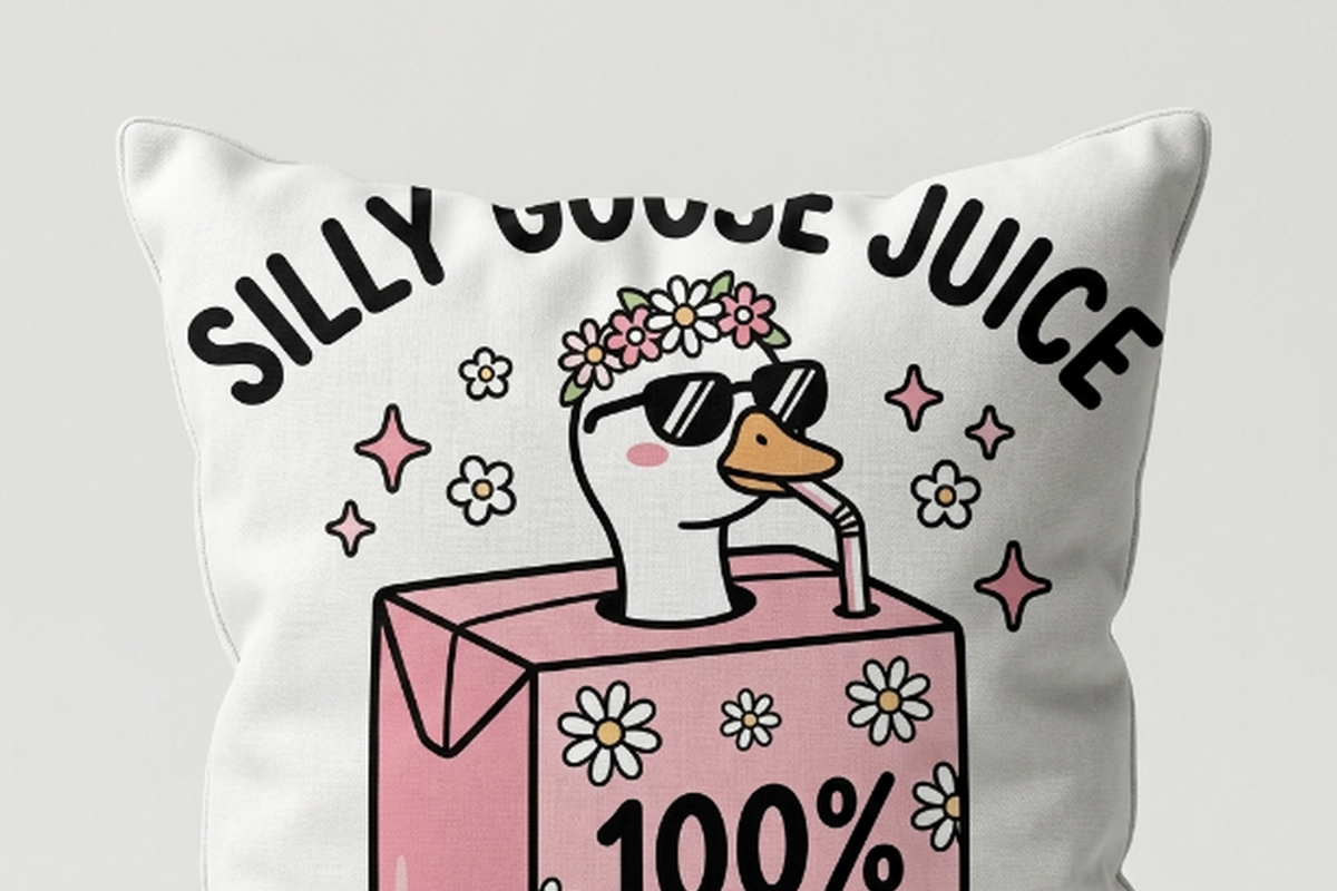 Silly Goose Juice Box PNG Asset, a Shirt Mockup by Vector Stall (Photo 12 of 15)