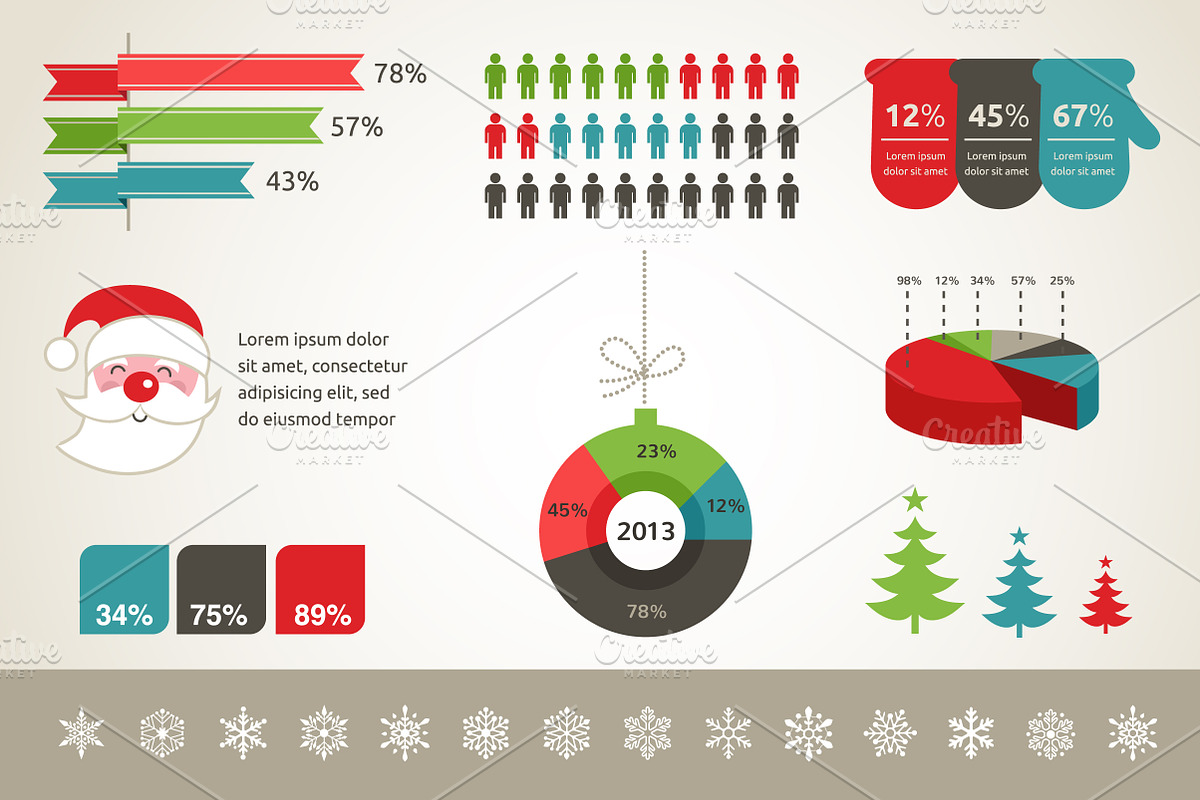 Christmas Infographics, an Illustration by Marish (Photo 3 of 4)