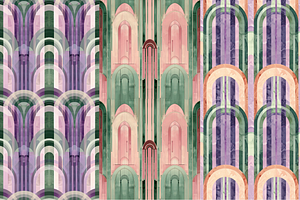 8 Archways Seamless Patterns