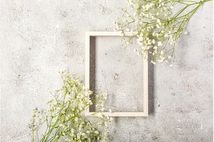 Creative banner with fresh white, a Nature Photo by Rodica Ciorba