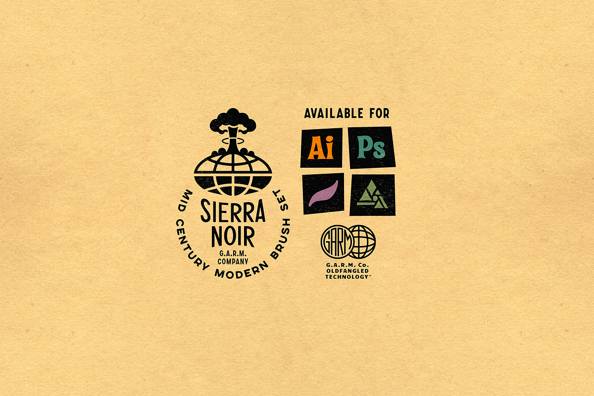 Sierra Noir Brush Set (Illustrator), a Brush Add-On by G.A.R.M. Company (Photo 10 of 10)
