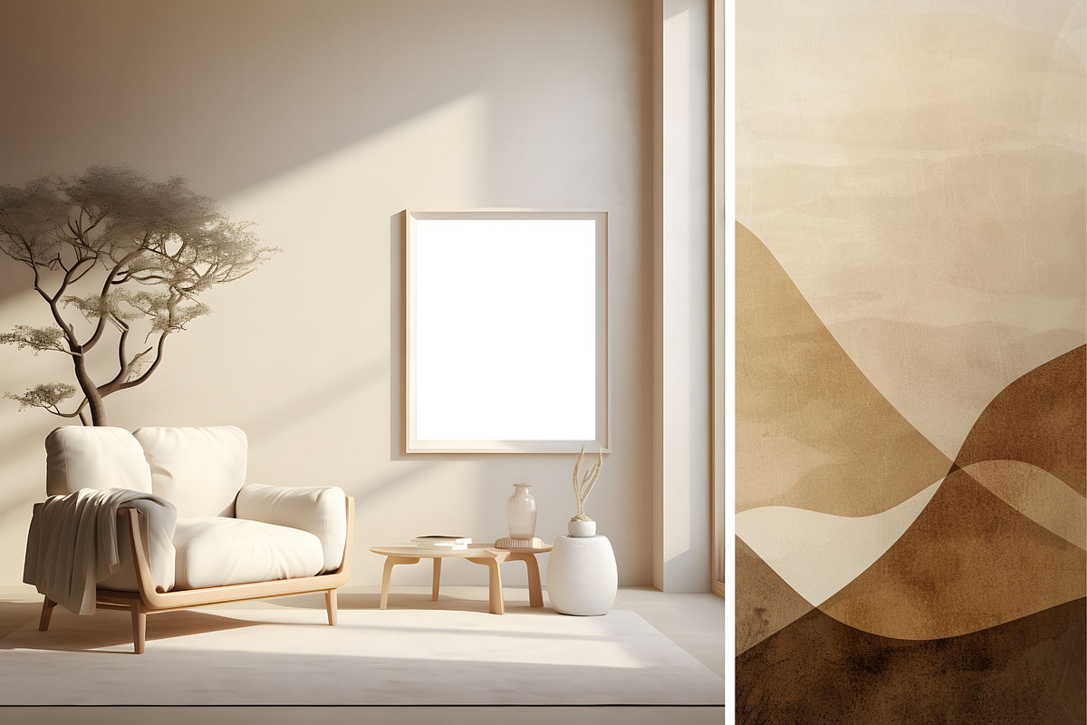 Minimalist Interior Frame Mockup 2, a Household Mockup by ARTOZEN DIGITAL (Photo 4 of 9)