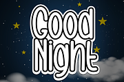 Good Night | Script Font, a Script Font by Scratchones (Thumbnail 1 of 7)