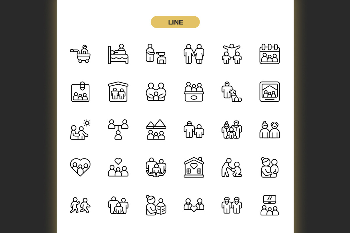 Families Day Icons, an Icon by Spacepixel Creative (Photo 2 of 3)