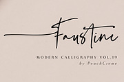 Faustine //Modern Script, a Handwritten Font by PeachCreme (Thumbnail 16 of 16)