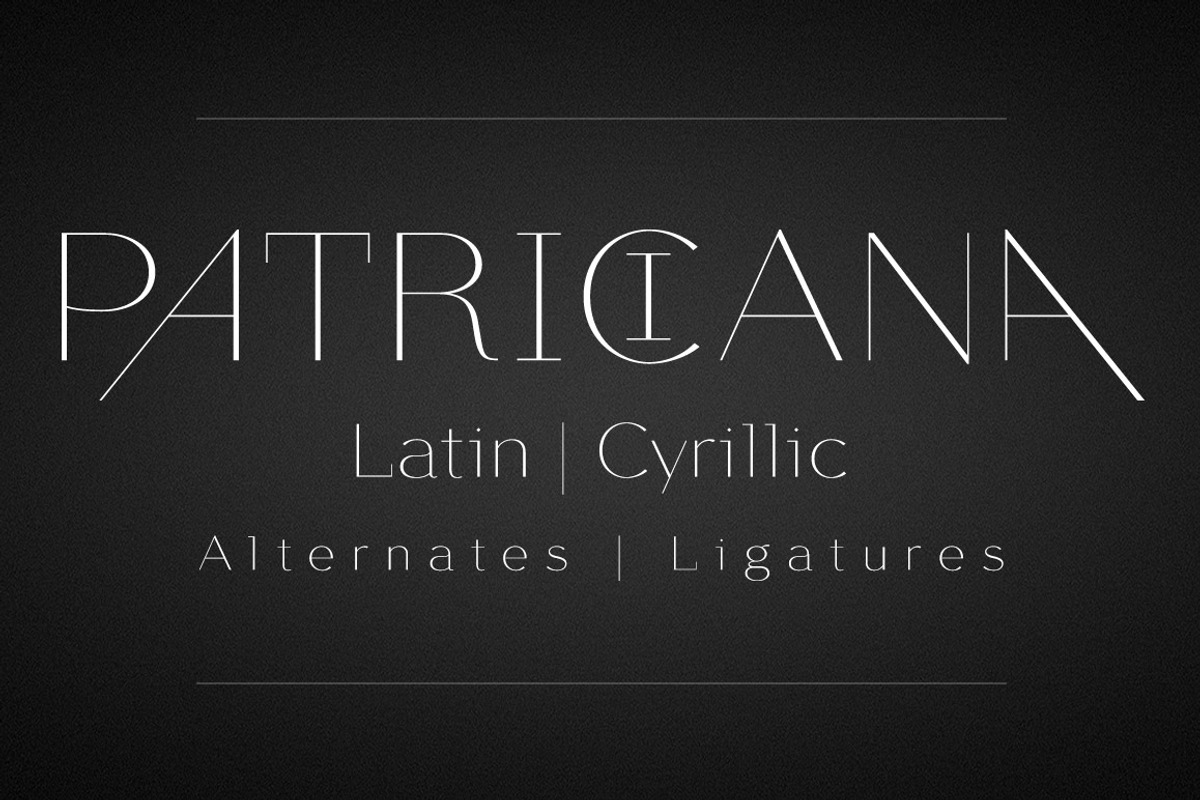 Patriciana, a Font by Green Type (Photo 1 of 6)