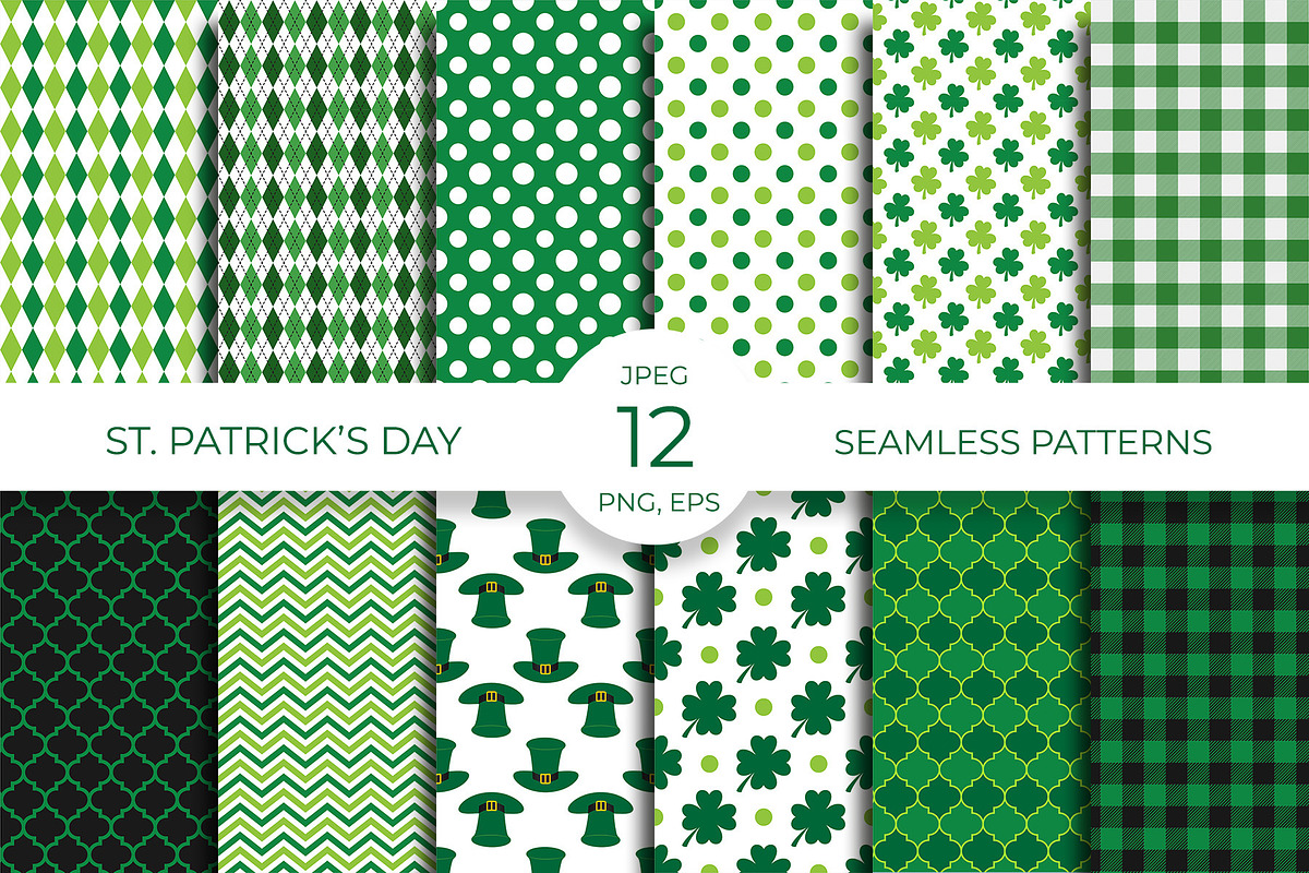 St. Patrick’s Day Seamless Pattern, a Pattern Graphic by LaBelezokaDesign (Photo 1 of 7)