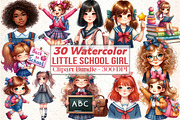 Little School Girl Sublimation, an Illustration by DreamCafeArt (Thumbnail 1 of 5)