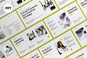 White Yellow Business Strategy PPT, a Presentation Template by graphicook (Thumbnail 1 of 5)