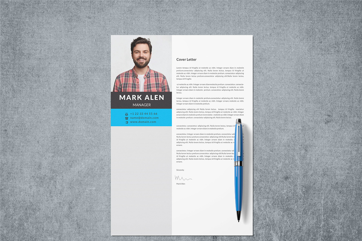 Professional Resume/CV Template, a Resume Template by designSultan (Photo 2 of 3)