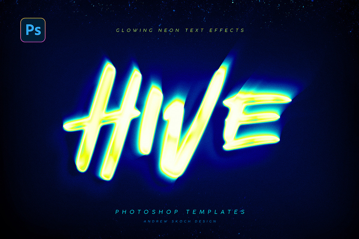 Glowing Text Effect, a Layer Style Add-On by Andrew Skoch Design (Photo 2 of 7)