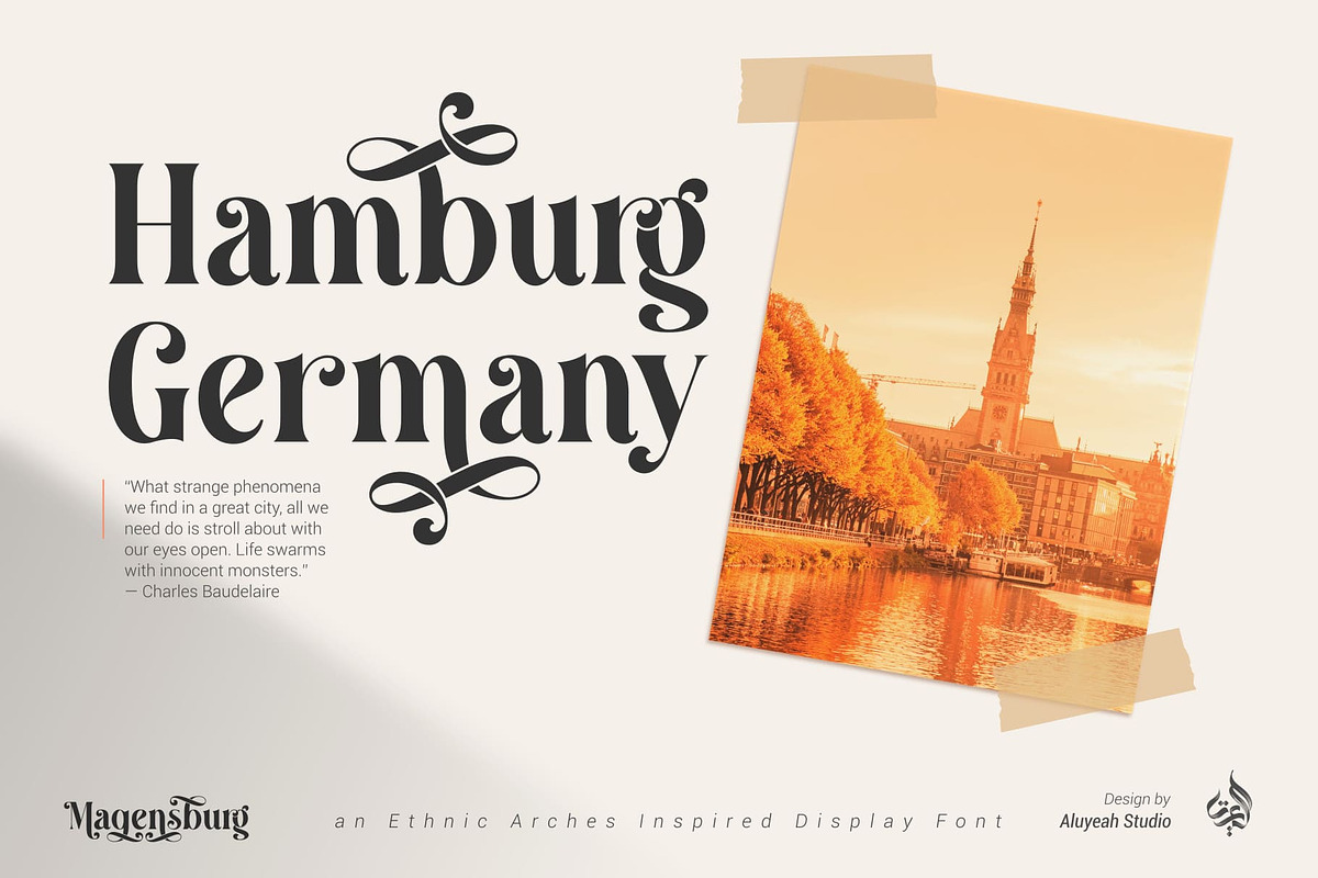 Magensburg | Modern Display Font, a Font by Aluyeah Studio (Photo 8 of 17)
