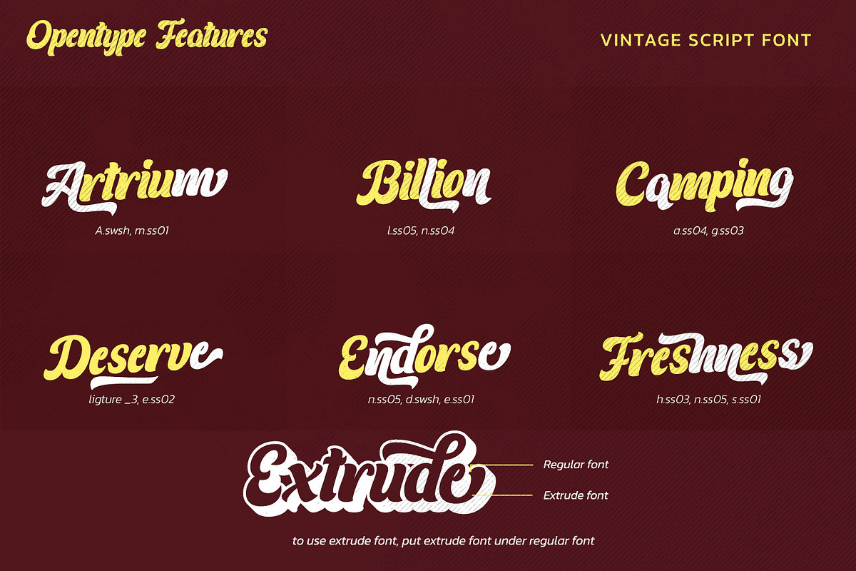 Glowing Midnight, a Script Font by Vintage Division (Photo 8 of 10)