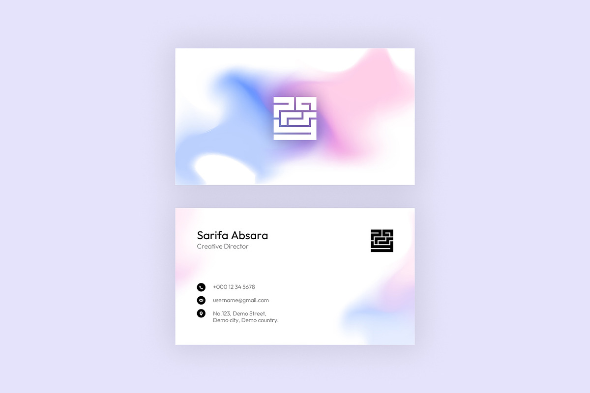 Minimalistic Business Card Template, a Business Card Template by Parsy43