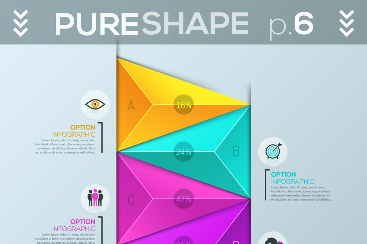 Pure Shape Infographic Bundle, a Presentation Template by Andrew Kras Design (Photo 20 of 26)