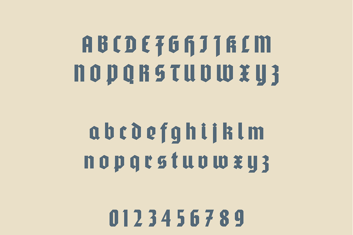 Scuro – A Bold and Edgy Blackletter, a Blackletter Font by Creative Foundry (Photo 6 of 8)