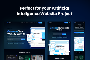 Chrono - AI Website Builder UI Kit