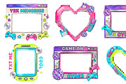 Watercolor Borders Clipart Set, an Object Graphic by RAHMAT (Thumbnail 7 of 15)