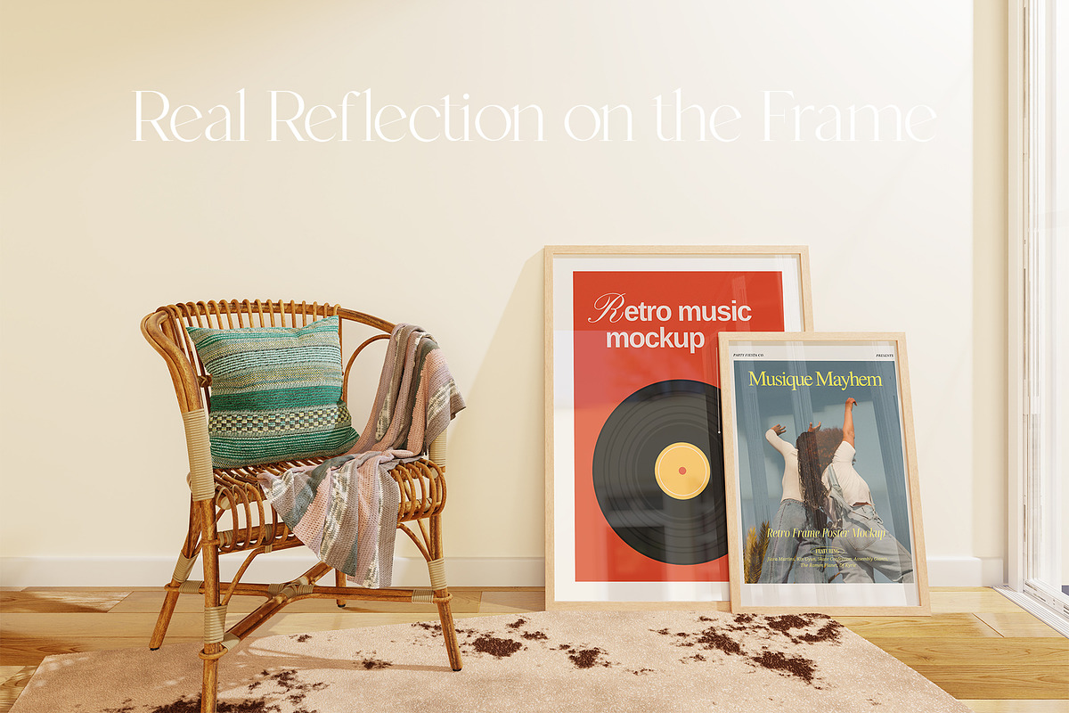 Retro - Frame Mockup Scene, a Product Mockup by Momogi (Photo 3 of 10)