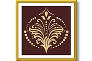 Floral Vector Abstract Pattern, a Decorative Illustration by FineArtStudio (Thumbnail 3 of 3)