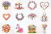 Hand-Painted Mother's Day Clipart, an Illustration by RobertsArt (Thumbnail 2 of 7)