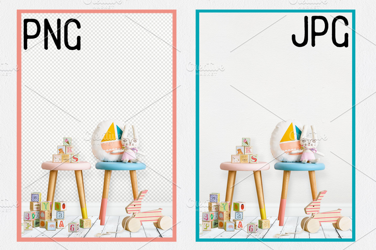 Kids Room Wall/Frame Mock Up 14, a Print Template by Whimsicality (Photo 2 of 2)