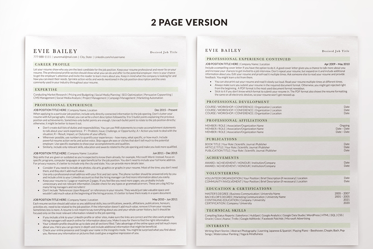 Creative ATS Resume Template Pages, a Resume Template by BestResumes.Co (Photo 3 of 10)