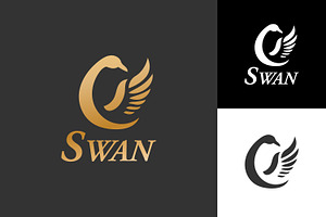 Elegant Swan Logo Design, a Branding & Logo Template by Saba Vector