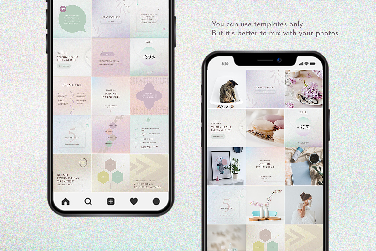 Grainy gradient Instagram templates, a Social Media Template by Elady (Photo 10 of 11)