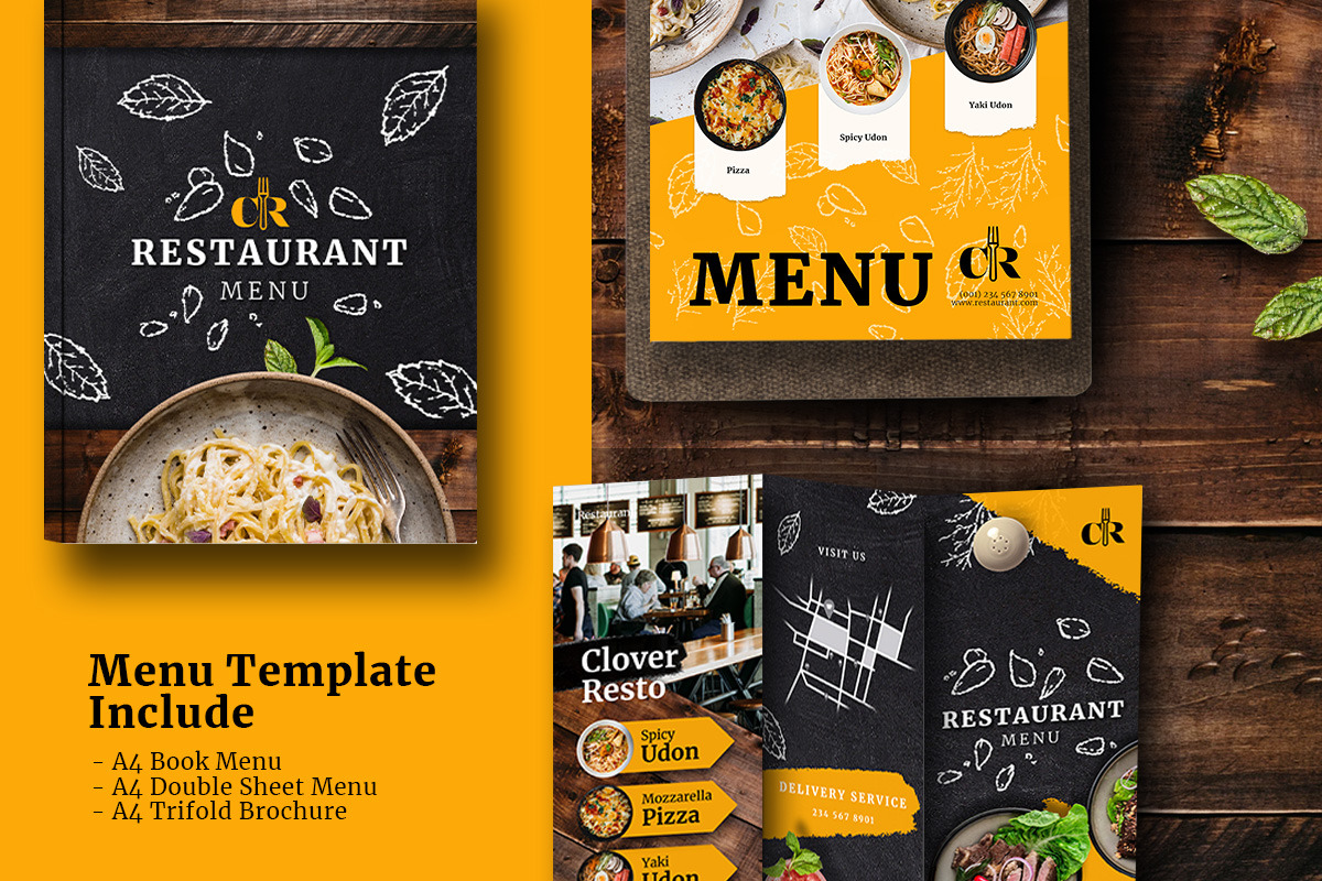 Canary - Restaurant Menu Print Pack, a Flyer Template by Louds Studio (Photo 2 of 5)