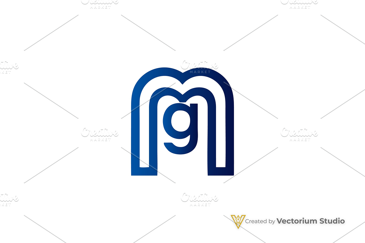 Modern MG Geometric Logo, a Branding & Logo Template by Vectorium Studio (Photo 7 of 8)