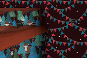 Christmas Bull Watercolor, a Pattern Graphic by watercolor kamill (Thumbnail 3 of 9)