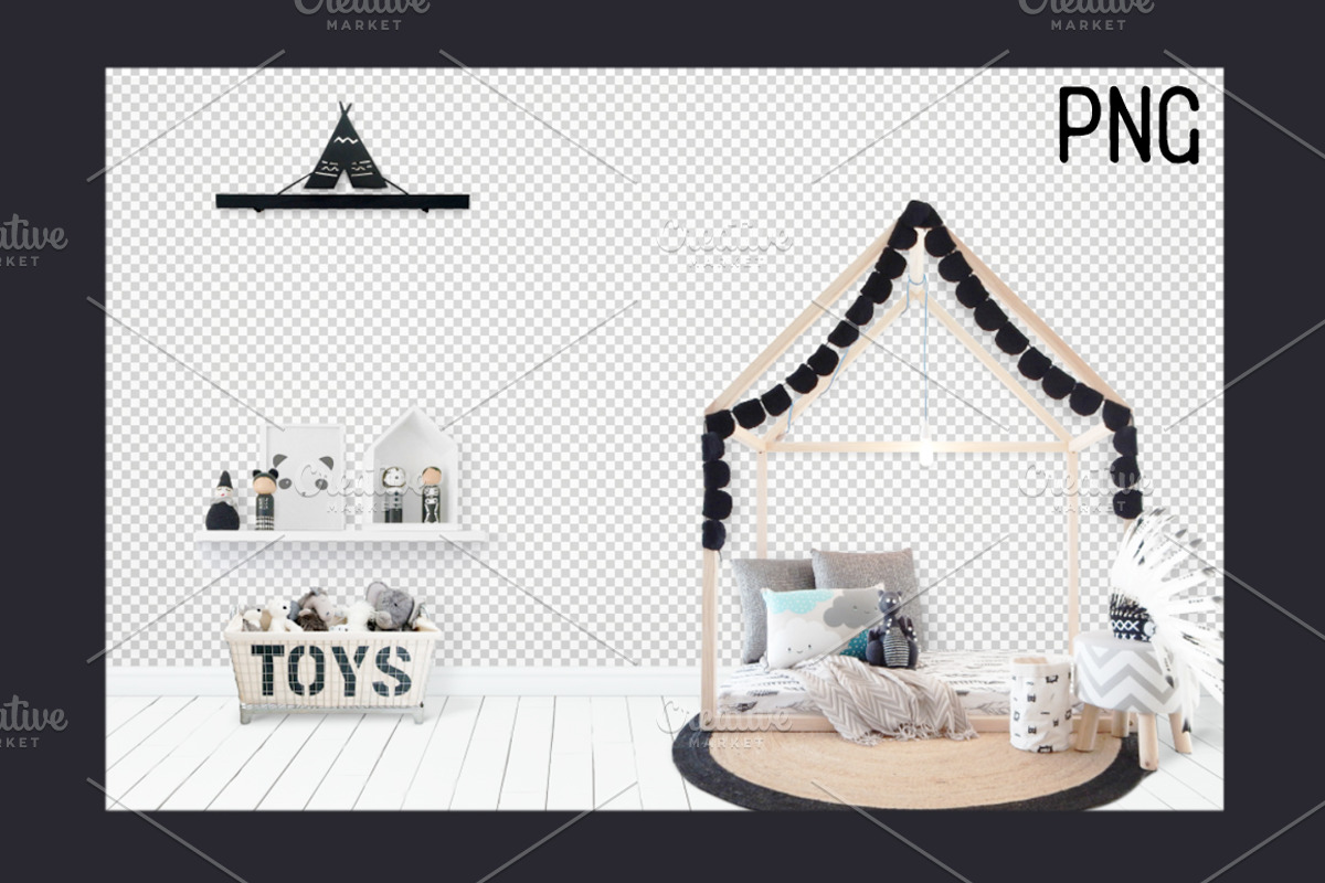 Kids Room Wall/Frame Mock Up 19, a Print Template by Whimsicality (Photo 3 of 4)