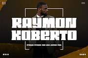 Raymond Koberto || Bold Display Font, a Slab Serif Font by Ermedia Studio (Thumbnail 1 of 5)