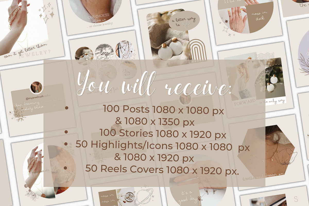 300+ Jewelry Instagram Templates, a Social Media Template by SocialStyleTemplates (Photo 2 of 10)