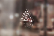 Mountains. Linear geometric logo, a Branding & Logo Template by le-genda (Thumbnail 13 of 14)