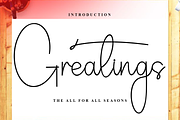 Greatings, a Handwritten Font by FreshTypeINK (Thumbnail 1 of 8)