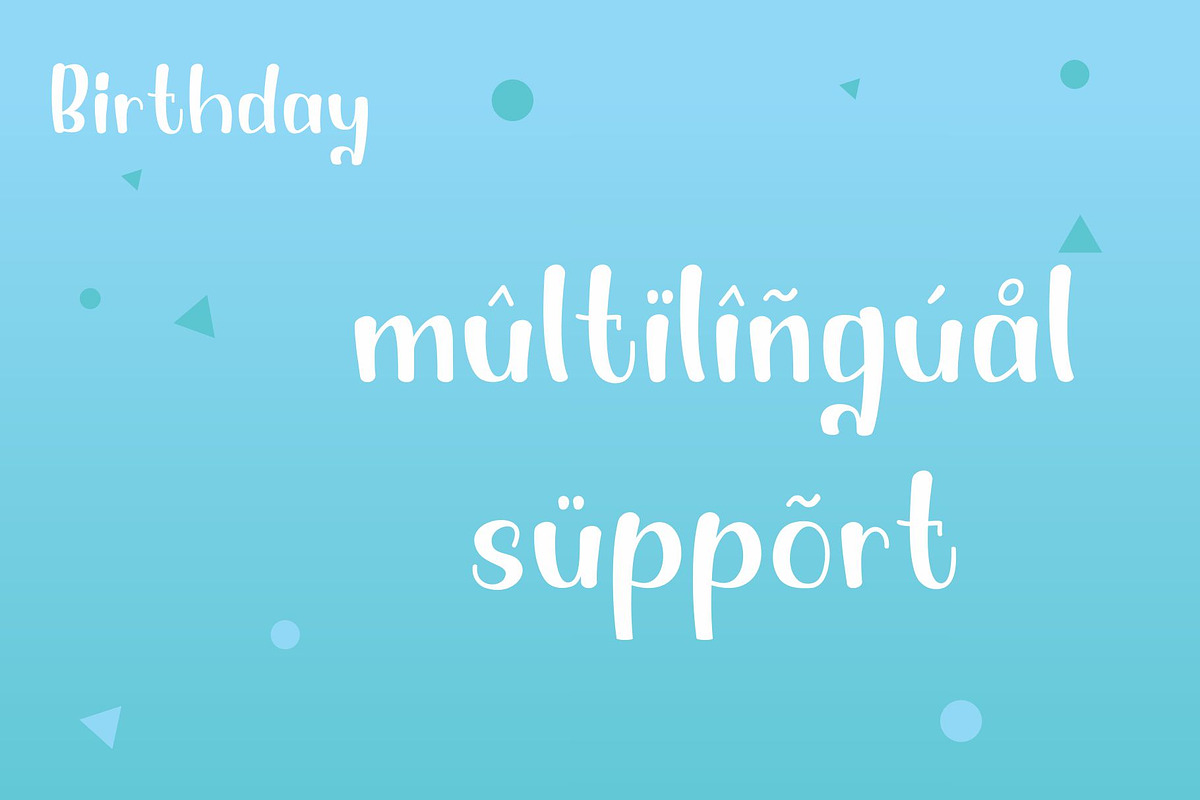 Birthday Quirky Playful Display Font, a Font by TrimStudio (Photo 8 of 9)