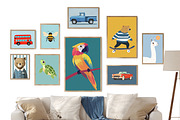 Boys Nursery Room Print Bundle, a Background Graphic by Artemsky (Thumbnail 12 of 22)